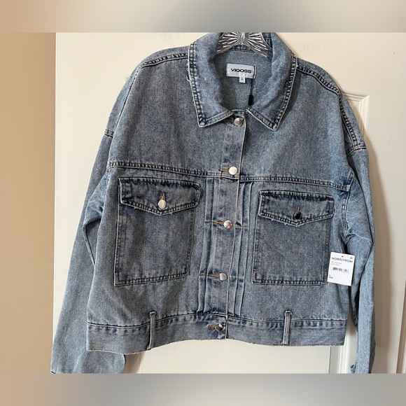 Vigoss Medium Blue Wash Denim Jacket for Women Size Large - Picture 10 of 16
